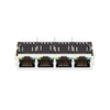 X Multiple XMK-9742-8824-433D-L1-A Compatible LINK-PP LPJE104AENL Tab Down Green/Yellow LED 1X4 Port RJ45 Modular without Integrated Magnetics thumb image 2