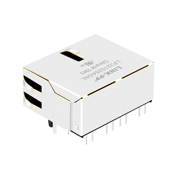 LPJ21028AGNL Connettore magnetico RJ45 a 1x2 porte con linguetta verso l'alto, 10/100 Base-T, immagine 5