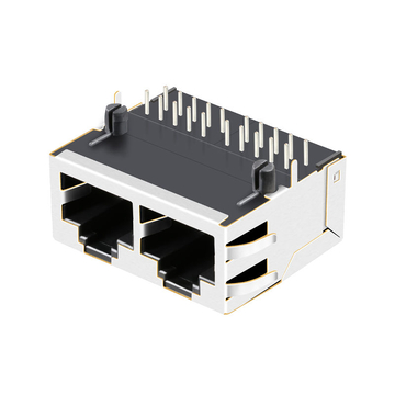 LPJG27331CNL 10/100/1000 Base-T Χωρίς LED 1x2 Θύρα RJ45 Modular Jack εικόνα 3