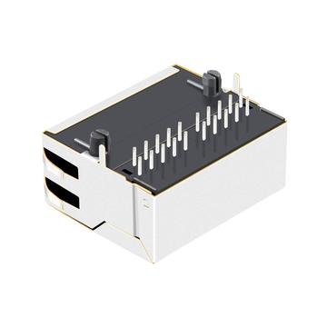 LPJG27331CNL 10/100/1000 Base-T Χωρίς LED 1x2 Θύρα RJ45 Modular Jack εικόνα 4