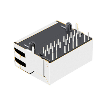 LPJG27395A53NL 10/100/1000 Base-T Χωρίς LED 1x2 Θύρα RJ45 Modular Jack εικόνα 4
