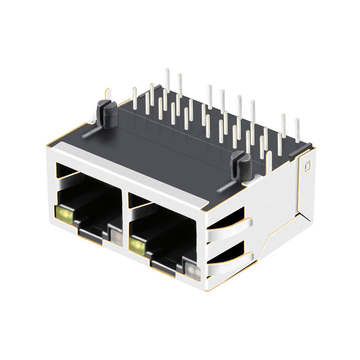 LPJG27395AONL Θύρα 10/100/1000 Base-T 1x2 με LED RJ45 θηλυκή υποδοχή εικόνα 3
