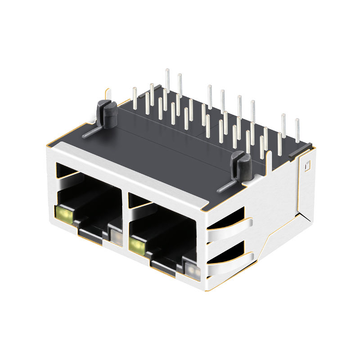 RTB-19GB9J1A-kompatibel LINK-PP LPJG27395AONL100/1000 Base-T Tab Up 1x2 Port RJ45-Anschlüsse mit Transformator Orange&Grün/Gelbe LED Bild 3