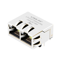 متوافق مع RTB-16FB9J1F LINK-PP LPJG27395AONL 100/1000 Base-T 1x2 Port rj45 موصلات مع محول Tab Up برتقالي وأخضر / أصفر Led