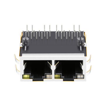 RTB-19GB9J1A-kompatibel LINK-PP LPJG27395AONL100/1000 Base-T Tab Up 1x2 Port RJ45-Anschlüsse mit Transformator Orange&Grün/Gelbe LED Bild 2