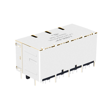 10/100 Base-T Tab Up Groen & Oranje/Groen & Oranje LED 2x4 Poort RJ45 Jack Connector afbeelding 5
