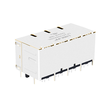 RM4-11NADV1F Compatible LPJ47408AHNL 10/100 Base-T 2X4 Port magnetic RJ45 Jacks Tab Up Green/Yellow LED image 3