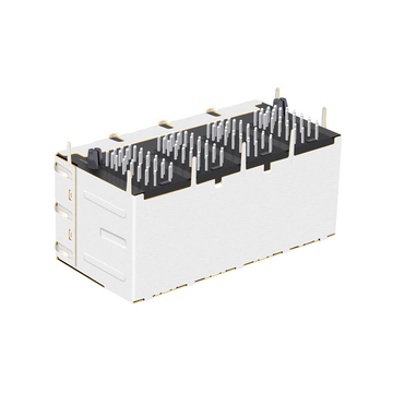 LPJ47445-8AHNL 100 Base-T RJ45 2X4 Θύρες Modular Jacks με PoE Tab Up Πράσινη/Κίτρινη εικόνα LED 4