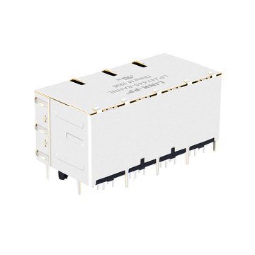 LPJ47445-8AHNL 100 Base-T RJ45 2X4 Θύρες Modular Jacks με PoE Tab Up Πράσινη/Κίτρινη εικόνα LED 5