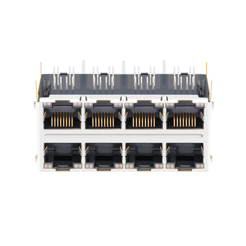 LPJG47561A55NL 1000 Base-T Geïntegreerde Magnetics 2x4 Poort met LED's RJ45-connector afbeelding 2