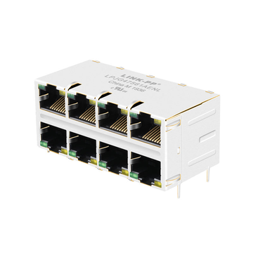 LPJG47561AENL 1000 Base-T Integrated Magnetics 2x4 Port RJ45 Female Connectors