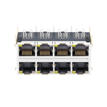 LPJG47580A35NL 10/100/1000 Base-T Geïntegreerde Magnetics 2X4 Poort 8P8C RJ45 Modulaire Jack afbeelding 2