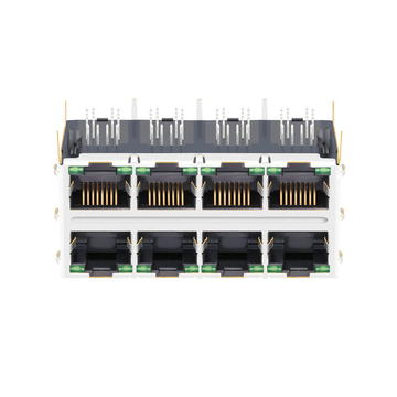 LPJG47036AWNL 2.5G Base-T With G/G Leds 2x4 Port PoE RJ45 Female Connector image 2