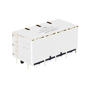 موصلات Pulse J0B-2005NL متوافقة مع LPJTP474320-8AF6-C 2.5G Base-T RJ45 2x4 مع PoE+، مؤشر LED أخضر/أخضر، صورة 3