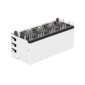 탭 업 레드&옐로/그린 LED (LED 없음) 2x4 포트 RJ45 8핀 잭 커넥터 (자석 내장 없음) 이미지 4