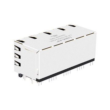 متوافق مع أمفينول RJSNE-5381-08 LINK-PP LPJE108XAGNL Tab Up Yellow/Green LED 2X4 Port Ethernet Jack RJ45 Without Integrated Magnetics image 5