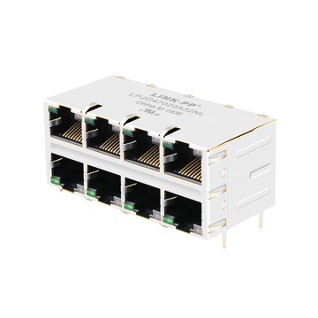 LPJG47020A32NL 1000 Base-T Integrated Magnetics 2x4 Port RJ45 8 Pin Connector