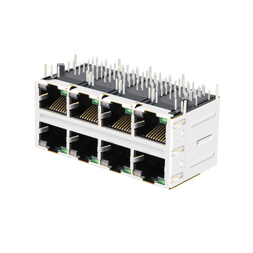 LPJG47020A32NL 1000 Base-T Integrated Magnetics 2x4 Port RJ45 8 Pin Connector image 3