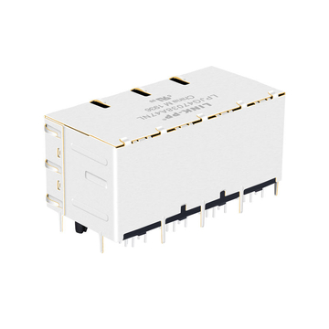 Belfuse 0895-2C4R-DA互換 LPJG47038A47NL 2x4ポート マグネティックス RJ45ジャック 1000 Base-T 緑＆黄/緑＆黄LED 画像5