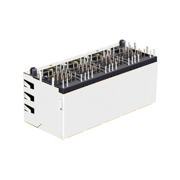Разъемы LPJE108XAHNL RJ45 2x4 без магнитного трансформатора, зеленый/желтый светодиод (изображение 4).