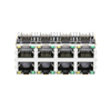 LPJE108XAHNL 2x4 Port RJ45 Modular Jack Without Magnetics Tab Up Green/Yellow LED thumb image 2