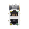 YDS 71F-1201GYD2NL 호환 LINK-PP LPJ17402AHNL 10/100 베이스-T 8p8c 녹색/노란색 LED 2x1 포트 RJ45 Cat5e 커넥터 썸 이미지 2