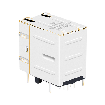 10/100/1000 Base-T Tab Up Green/Orange&Green LED 2X1 Port Cat6 Modular Connector RJ45 image 5