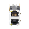 X Multiple XMH-9760-J0EA130-A46 Compatible LINK-PP LPJG17512AONL 1000 Base-T 2x1 Port Magnetic RJ45 Jacks Orange&Green/Yellow LED thumb image 2