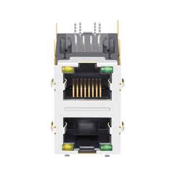 LPJG17561AHNL 1000 Base-T 2x1 Port Modular RJ45 Connectors με Πράσινη/Κίτρινη LED εικόνα 2