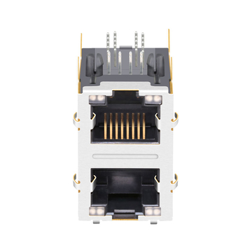Compatibile con Hanrun HR872148H LINK-PP LPJG17577A47NL 10/100/1000 Base-T 8p8c LED giallo e verde/giallo e verde Connettore modulare RJ45 a 2 porte immagine 1