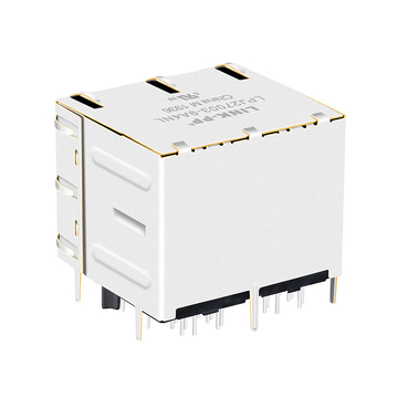 Tyco 1840865-4 Συμβατό LINK-PP LPJ27003-9A4NL 10/100 Base-T 8p8c Πράσινο&Κίτρινο/Πράσινο&Κίτρινο LED 2x2 Θύρες Cat5 RJ45 Jack εικόνα 5