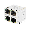 LPJG27020AENL 1000 Base-T, порт 2x2, 8P8C, RJ45, магнитный модульный разъем, зеленый/желтый светодиод, изображение большого пальца 1