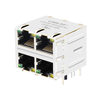 LPJG27020AENL 1000 Base-T 2x2 Port Gigabit RJ45 Magjack Green/Yellow LED thumb image 1