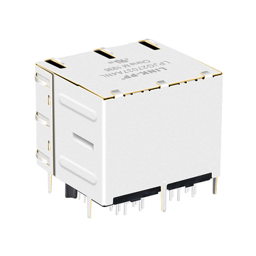 Συμβατό με Belfuse 0879-2C2R-DA LINK-PP LPJG27037A4NL 10/100/1000 Base-T 8p8c Πράσινο&Κίτρινο/Πράσινο&Κίτρινο LED 2x2 Θύρες Cat6 Modular Jack εικόνα 5