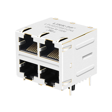 LPJG27591CNL 1000 Base-T 2x2 Porta Mmodular Jack RJ45 Conector