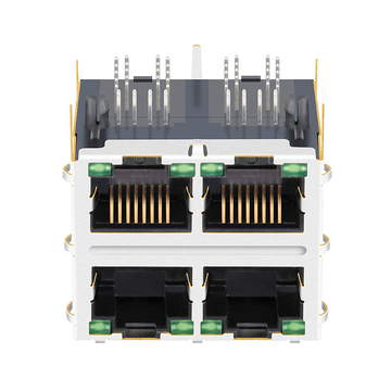 LPJM9029-8A65NL 10G Base-T 2x2 poort G/G LED-connector RJ45-aansluiting afbeelding 2