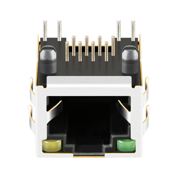 X Multiples Compatibles XRJM-S-01-8-8-X-F2 LINK-PP LPJE101AHNL Connecteur RJ45 1x1 avec LED verte/jaune et languette vers le haut, sans aimants intégrés (image 2)