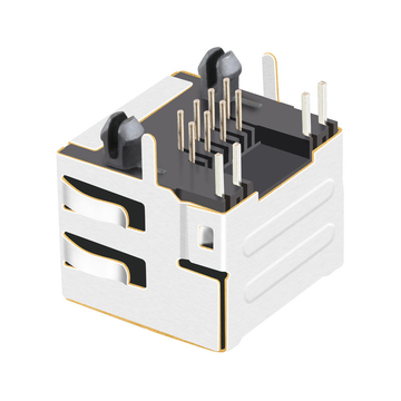 Kompatibel mit Molex SD-48146-001 LINK-PP LPJE101AHNL 1x1 RJ45-Buchse ohne integrierte Magnete, Lasche nach oben, grüne/gelbe LED, Bild 4