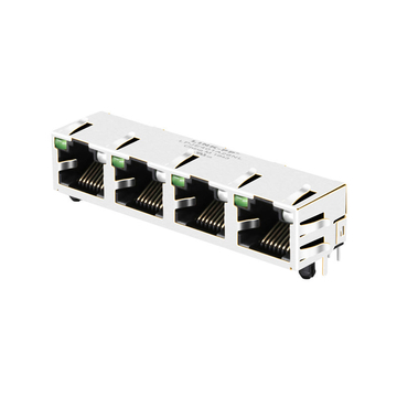 LPJE401A26NL Without Integrated Magnetics 1x4 Port Shielded RJ45 Connector
