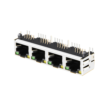 Совместимость с импульсным E5J88-14CJ25-L LINK-PP LPJE401AGNL Tab Up Yellow/Green LED 1X4 Port Lan Ethernet RJ45 without Integrated Magnetics image 3