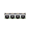 Compatible con Amfenol RJHSE-5385-04 LINK-PP LPJE401AWNL Tab Up LED verde/verde Conector de puerto 1X4 RJ45 sin imán integrado Imagen en miniatura 2