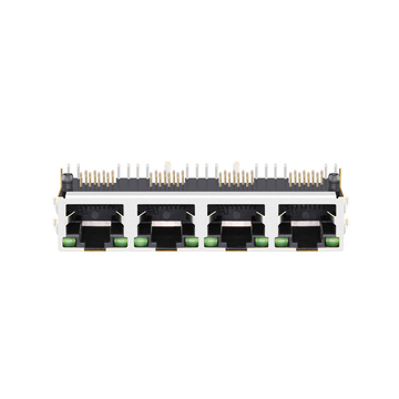 Compatibile con impulso E5J88-24CJ24-L LINK-PP LPJE401AWNL Connettore RJ45 a 1 porta con linguetta verde/LED verde, senza magneti integrati, immagine 2