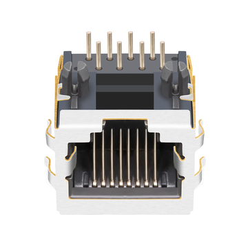 Tab Down Χωρίς LED 1X1 Θύρα Πλευρικής Εισόδου PCB RJ45 Modular Jack χωρίς Ενσωματωμένα Μαγνητικά Εικόνα 2