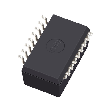 Συμβατό με Pulse 100B-1003X LINK-PP Μετασχηματιστής PoE Ethernet χαμηλού προφίλ LP1188NLE 10/100 Base-T μονής θύρας SMD 16 ακίδων εικόνα 2