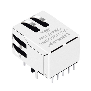 LPJ4135GDNL 10/100 Base-T afgeschermde RJ45 vrouwelijke connector met geïntegreerde magneten (afbeelding 5)