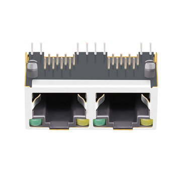 LPJE201BGNL Κίτρινο/Πράσινο LED με 1x2 θύρες RJ45 μαγνητικό βύσμα χωρίς ενσωματωμένο μαγνητικό στοιχείο εικόνα 2