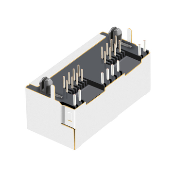 LPJE201BGNL Κίτρινο/Πράσινο LED με 1x2 θύρες RJ45 μαγνητικό βύσμα χωρίς ενσωματωμένο μαγνητικό στοιχείο εικόνα 4